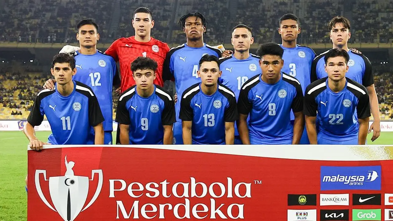 Timnas Filipina ketika tampil di Pestabola Merdeka 2024 (c) FA Malaysia