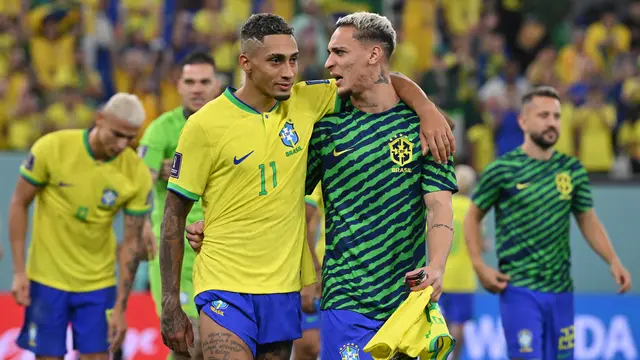 Foto: Momen Adu Joget Neymar Cs Saat Brasil Kandaskan Korea Selatan di Babak 16 Besar Piala Dunia 2022
