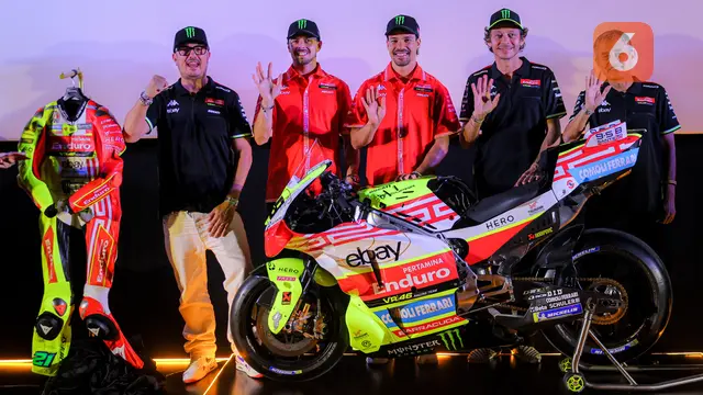 Foto: Dihadiri Langsung Valentino Rossi, Pertamina Enduro VR46 Rilis Livery Spesial untuk MotoGP Mandalika 2025