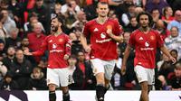 Selebrasi Manchester United saat melawan Burnley di Liga Inggris 2025/2026 (AFP)