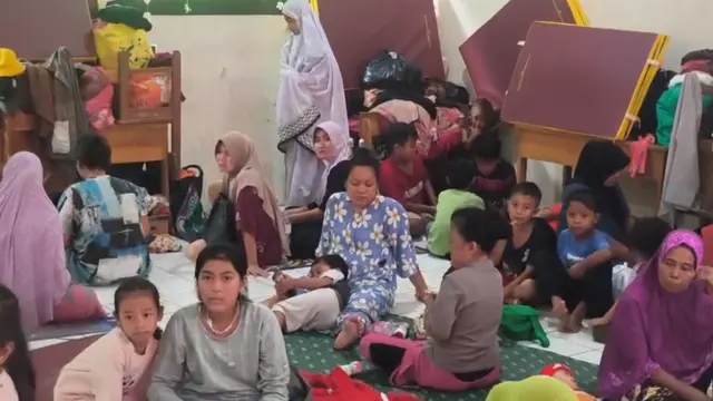 pengungsi banjir bandang sukabumi
