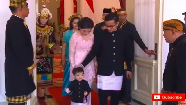 Jadi Sorotan, Potret Lucu Jan Ethes Ikut Jokowi Upacara HUT ke-73 RI