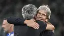 Hasil tersebut memastikan skuad asuhan Manuel Pellegrini tersebut finis di posisi lima besar klasemen akhir Liga Spanyol. (AFP/Cristina Quicler)