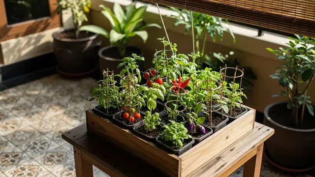 Kebun Sayur Kecil yang Menambah Estetika Teras Rumah