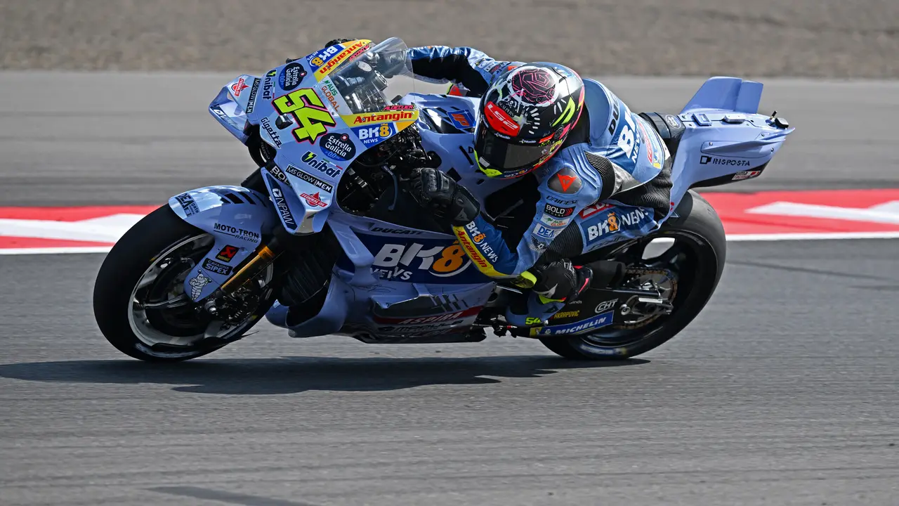 Fermin Aldeguer beraksi di MotoGP Indonesia 2025