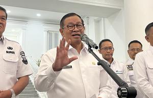 Pramono bicara rencana pembangunan MRT Kembangan–Balaraja (Foto: Winda Nelfira/Liputan6.com)