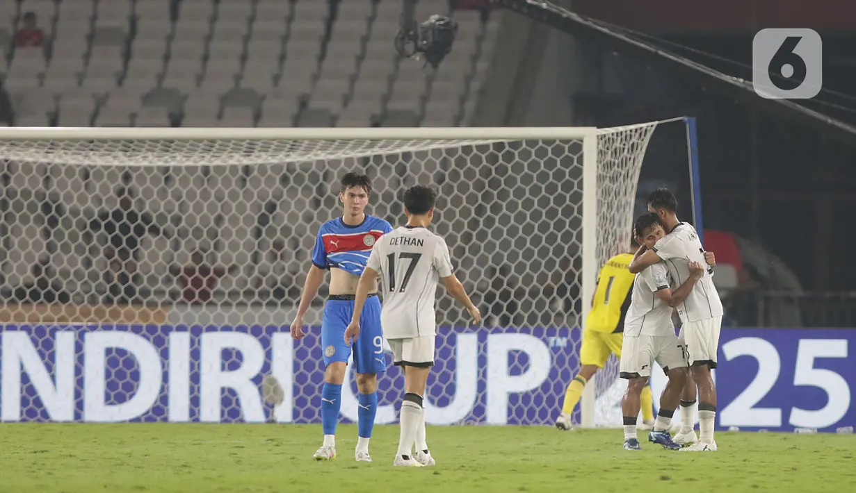 Sebelumnya, Timnas Indonesia U-23 meraih kemenangan dengan skor telak 8-0 saat menghadapi Brunei Darussalam. (Liputan6.com/Helmi Fithriansyah)