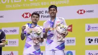 Ganda putra Leo Rolly Carnando/Bagas Maulana berhasil merengkuh gelar juara Korea Open 2024 setelah menjinakkan jagoan tuan rumah Kang Min-hyuk/Seo Seung-jae dengan 18-21, 21-9, 21-8 pada Minggu (1/9/2024) siang WIB. (Dok. PBSI)