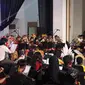 Konser tunggal orchestra Sukabumi Violin Community bertajuk Budaya Nusantara, di Gedung Juang Kota Sukabumi (Liputan6.com/Fira Syahrin).