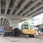 Pembangunan Flyover Kopo di Jalan Raya Soekarno-Hatta, Kota Bandung.