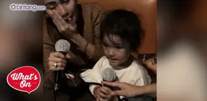Ayu Ting Ting usap air mata saat bernyanyi bareng Bilqis.