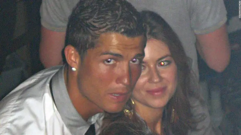 Cristiano Ronaldo saat berdansa dengan Kathryn Mayorga di Las Vegas pada 2009