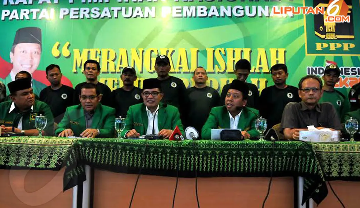 Partai Persatuan Pembangunan (PPP) akhirnya menggelar Rapat Pimpinan Nasional, Sabtu (19/04/14) (Liputan6.com/Johan Tallo)