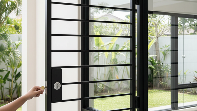 Modelo de enrejado de ventana