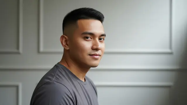 Model Rambut Pria Agar Terlihat Muda dan Segar /Ilustrasi gambar AI