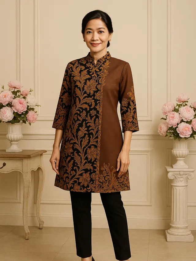 Tunik Batik untuk Wanita 50 Tahun