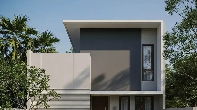 Model Rumah Mungil Tapi Terlihat Megah Dengan Fasad Modern Minimalis
