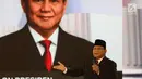 Capres nomor urut 02 Prabowo Subianto saat tanya jawab dalam debat keempat Pilpres 2019 yang diselenggarakan KPU di Hotel Shangri-La, Jakarta, Sabtu (30/3). Debat kali ini mengangkat tema tentang ideologi, pemerintahan, pertahanan dan keamanan, serta hubungan internasional. (Liputan6.com/JohanTallo)