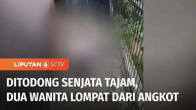 VIDEO: Ditodong Pisau, Dua Wanita di Sumedang Nekat Lompat dari Angkot