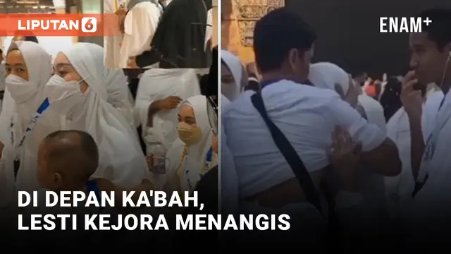 Lesti Kejora Menangis di Depan Ka'bah