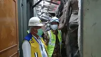 Menteri PUPR Basuki Hadimuljono mengunjungi lokasi pemugaran atau renovasi Gedung Sarinah Thamrin di Jakarta. (Dok Kementerian PUPR)