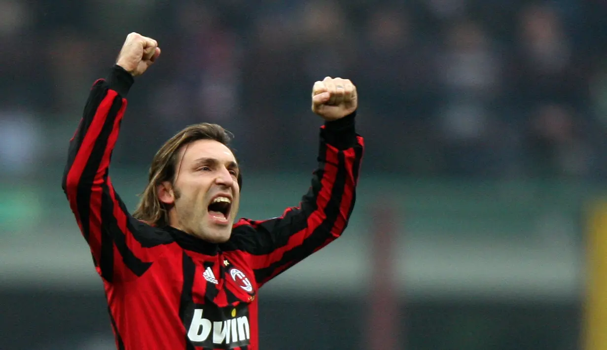 1. Andrea Pirlo - Inter Milan menjual gelandang flamboyan ke AC Milan pada tahun 2001. Carlo Ancelotti sukses memaksimalkan potensi mantan pemain Brescia tersebut dan terbukti dua gelar Liga Champions sukses dibawa pulang. (AFP/Giuseppe Cacace)