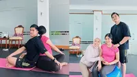 Jelang Melahirkan, Ini 7 Potret Erina Gudono Jalani Prenatal Yoga Ditemani Kaesang