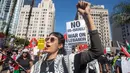 Jelang satu tahun agresi militer Israel di Palestina, hampir 42.000 warga Palestina tewas dan 96.910 lainnya terluka. (RINGO CHIU/AFP)