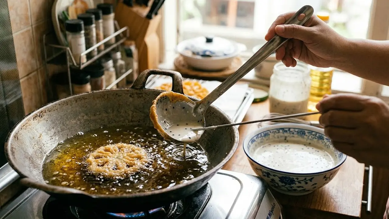 Cara Membuat Kembang Goyang Tanpa Cetakan Besi