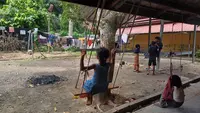 Anak-anak Rohingya di kamp pengungsian Mina Raya, Pidie (Rino Abonita/Liputan6.com)