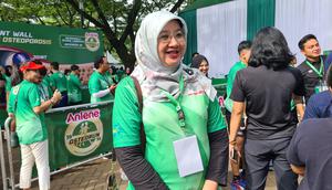 dr. Siti Nadia Tarmizi, M.Epid dalam kegiatan Anlene OsteoWalk 10.000 Langkah Jakarta 2025, Jakarta Pusat, Minggu (16/11/2025).