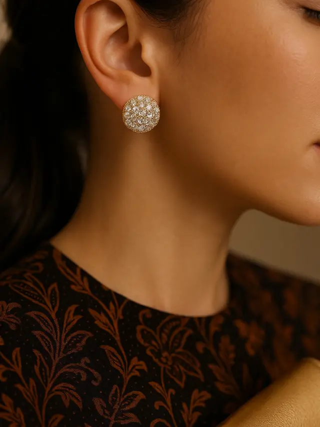 Model Anting Emas untuk Baju Batik yang Kekinian (Foto: ChatGPT)