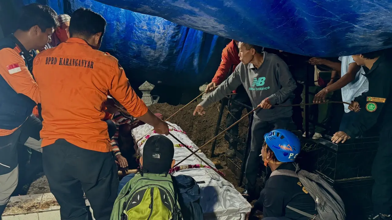 Yazid Ahmad Firdaus (26) dimakamankan di Tempat Pemakaman Umum Gawanan, Kecamatan Colomadu, Kabupaten Karanganyar pada Selasa (10/2/2026) malam.