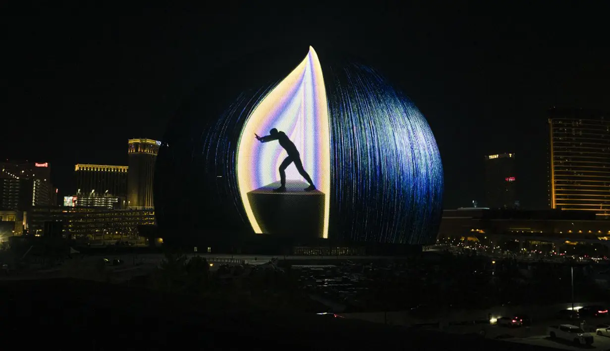 Bola lampu ini dirancang oleh Papulous, firma arsitektur global yang sedang naik daun. Nantinya, tempat ini menjadi venue acara live music, film dan olahraga, termasuk seni dan bela diri campuran. (Greg Doherty/Getty Images/AFP)