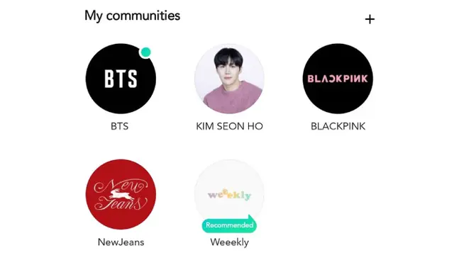Tangkapan Layar Tampilan Halaman Muka Weverse. Ada 80 Nama yang Tergabung di Sana, Beberapa di Antaranya BTS, Blackpink, NewJeans, hingga Kim Seon Ho yang Resmi Bergabung pada Kamis pagi, 19 Januari 2023.