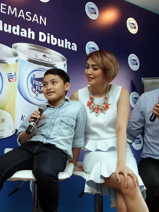 Di samping meniti karir, Fenita tetap memprioritaskan tugasnya sebagai seorang ibu. (Deki Prayoga/Bintang.com)