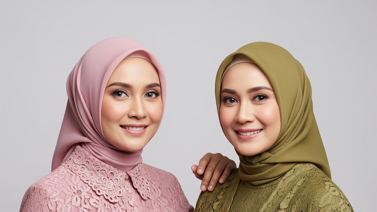 9 Baju Pesta Gamis Brokat Modern untuk Wanita Usia 40 ke Atas, Anggun dan Elegan