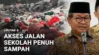 Tumpukan sampah menutup akses jalan menuju sekolah dasar di Cengkareng, Jakarta Barat. Selain membuat siswa terpaksa mencari jalan lain untuk ke sekolah, tumpukan sampah yang menimbulkan bau tak sedap dikhawatirkan mengganggu kesehatan siswa.