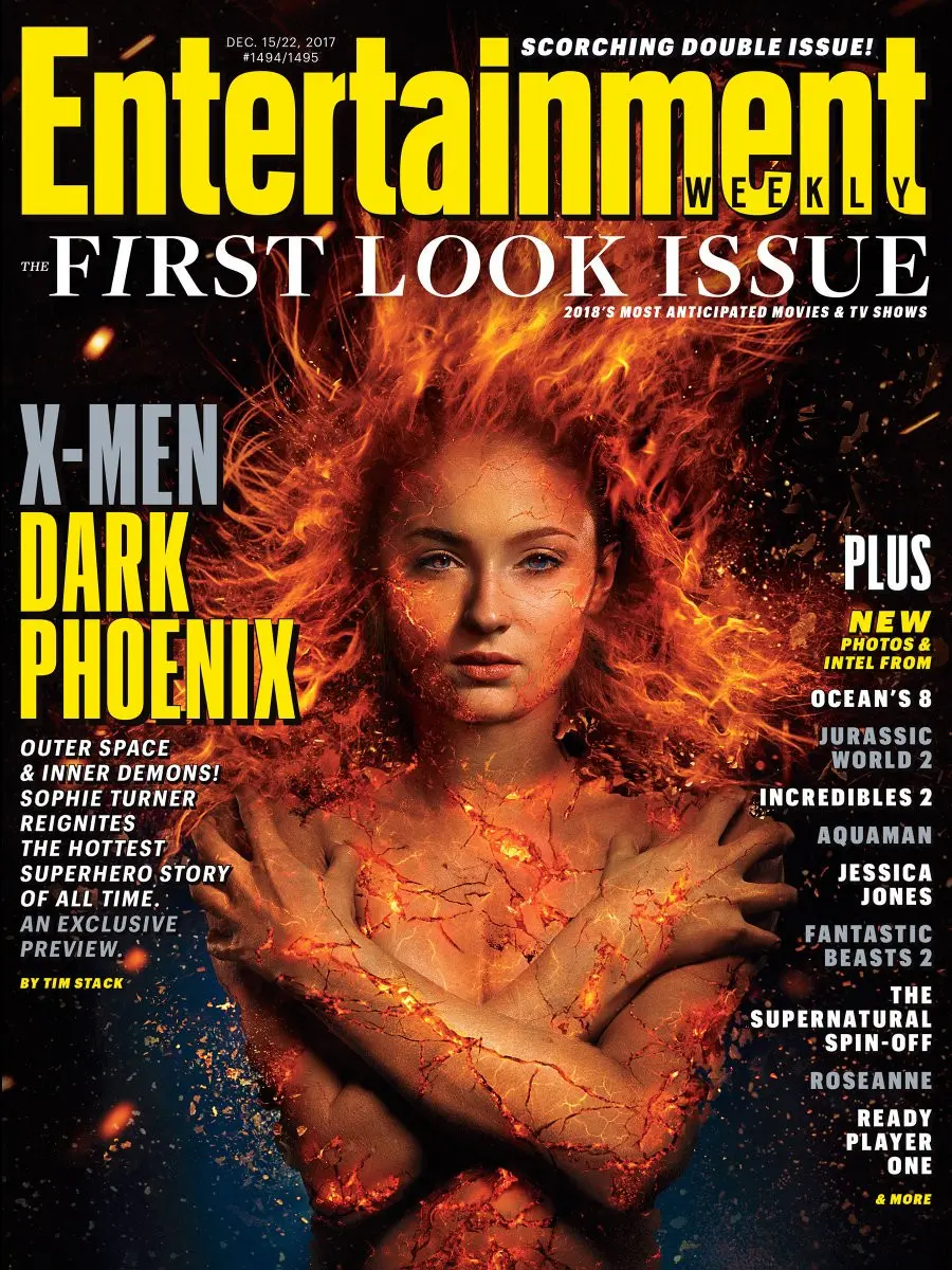 Sophie Turner di X-Men: Dark Phoenix. (Entertainment Weekly)