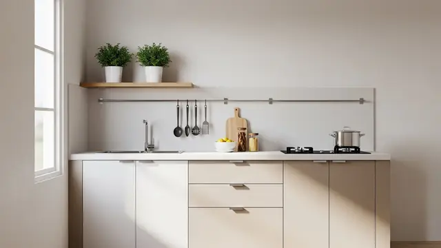 Dapur Minimalis dengan Kabinet Bawah Saja
