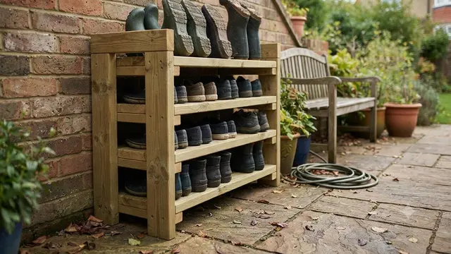 Cara Membuat Rak Sepatu Outdoor Tahan Hujan