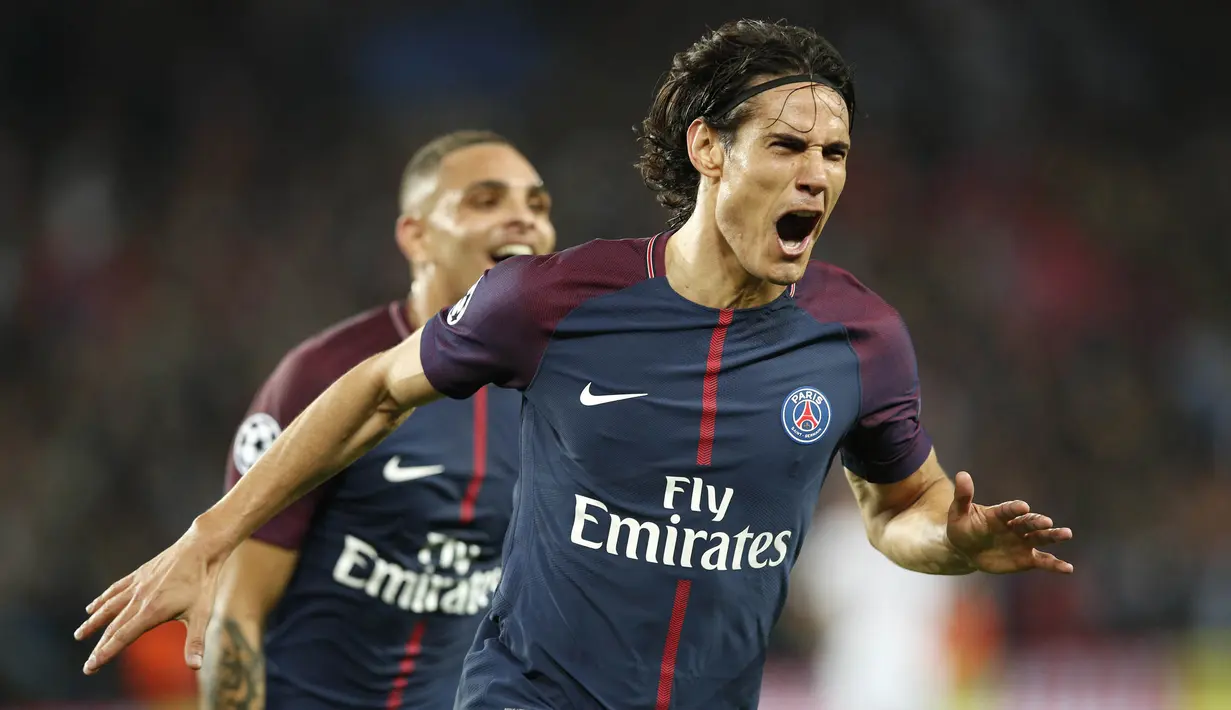 3. Edinson Cavani (Uruguay) - Paris Saint-Germain. (AP/Christophe Ena)