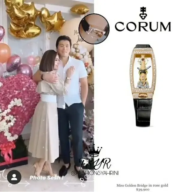 Jam tangan mewah milik Syahrini (https://www.instagram.com/p/CDaZzHKny3o/)