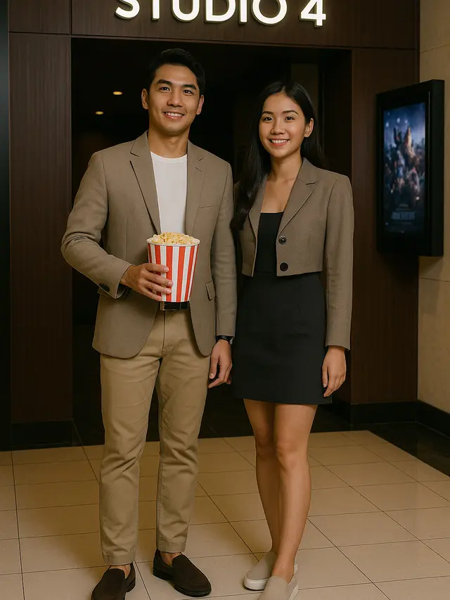 Outfit Nonton Bioskop untuk Pria dan Wanita yang Nyaman dan Stylish di Tahun 2025 (Foto: ChatGPT)