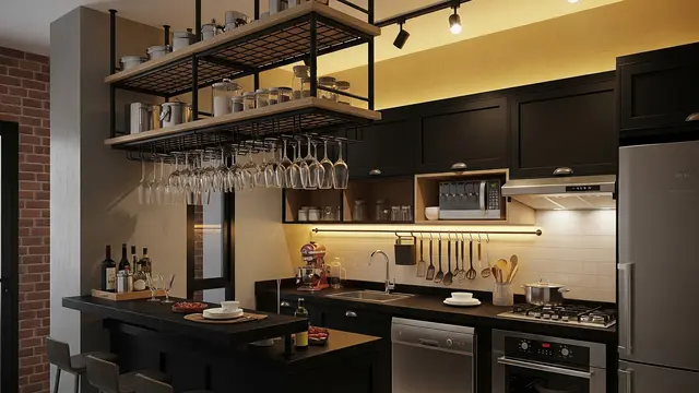 Kitchen Set Industrial untuk Tampilan Modern
