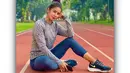 Ia memecahkan rekor nasional 200 meter putri saat mengikut Kejurnas Atlet 2019 di Cibinong, Bogor (instagram/alvinatehupeiory)