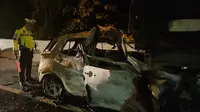 Mobil Terbakar di Jalan Tol Arah Bandara Soetta, Pengemudinya Tewas