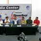 Konferensi pers di media center F1 Powerboat, Balige, Toba, Sabtu (2/3/2024)