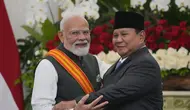 Prabowo Beri Penghargaan Tertinggi ke PM India