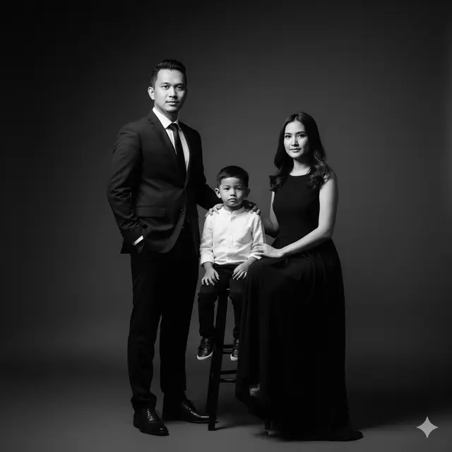 7 Ide Prompt Gemini AI Foto Keluarga Bertiga, Hasil Realistis & Estetik Ala Photoshoot Profesional